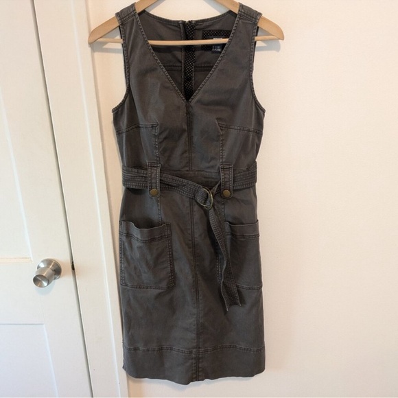 Anthropologie utility dress  Gray nwt - Picture 4 of 12
